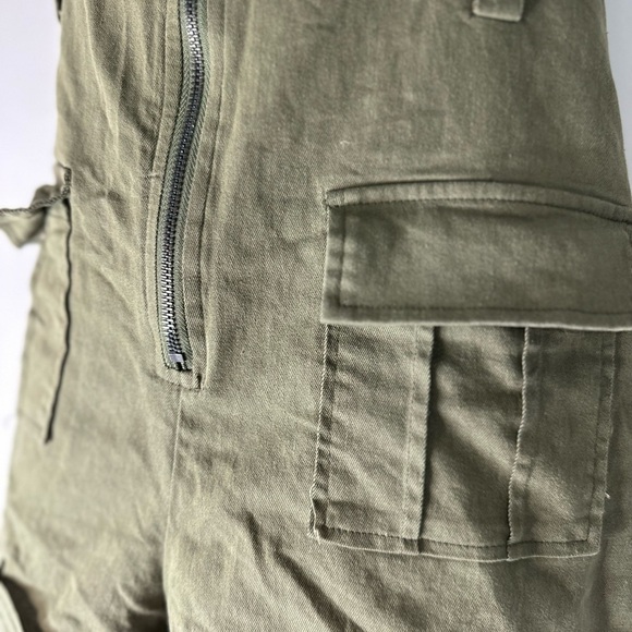 Army Green Cargo Romper from Fashion Nova! - Picture 4 of 6